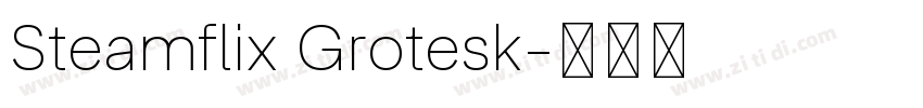 Steamflix Grotesk字体转换